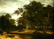 Jacob van Ruisdael den stora skogen France oil painting artist